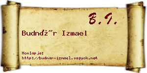 Budnár Izmael névjegykártya
